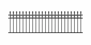 Spear Ring Top Fence Panel 2400*1200mm
