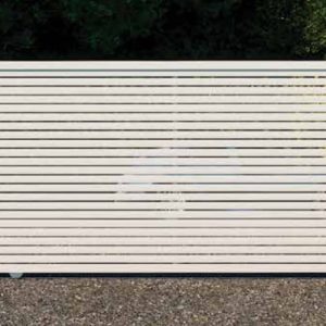 Horizontal aluminium slat sliding gate